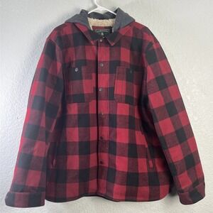 Vtg G.H. Bass & Co Plaid Wool Farm Coat Chore Hunting Jacket Quilted Lining XXL